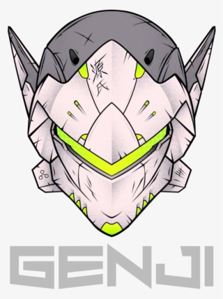 Genji Face Logo Mens Shirt Falovas Artist Shop Png - Illustration