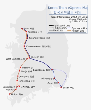 Open - Ktx Map Seoul To Busan