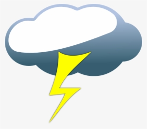 Storm Clouds Cartoon Best - Cloud With Lighting Png