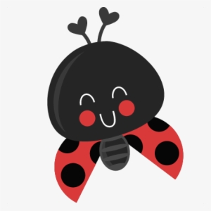 Cute Ladybug Scrapbook Title Cutting Files Cuts - Cute Cartoon Ladybug Png