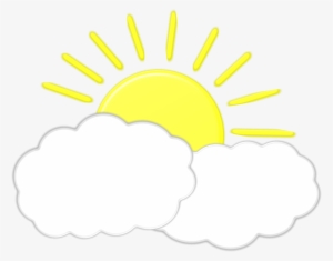 sun shining through clouds clipart