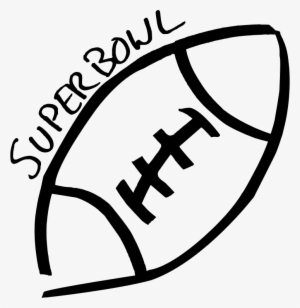 Football Sketch - Super Bowl 2017 Black And White
