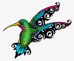 Clip Arts Related To - Hummingbird Tattoo