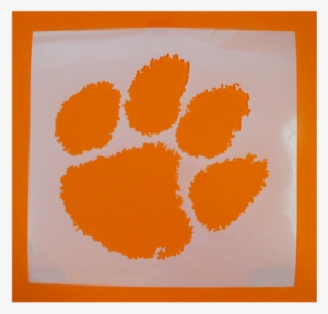 Clemson University Tiger Paw Stencil - Clemson Tiger Paw