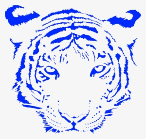 Blue Tiger Paw Clipart Golden Tiger Clip Art - Blue Tiger Paw Print
