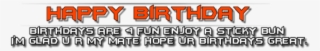 Birthday Png Text - Orange