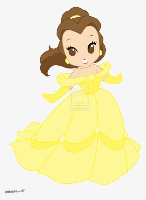 Chibi Disney Princesses Drawings Disney Princess Belle - Cute Disney Princess Belle