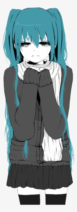 779 Images About Hatsune Miku On We Heart It - Anime Girl Crying Png