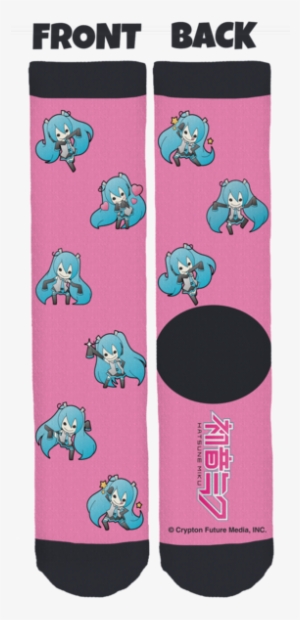 Hatsune Miku Socks - Front And Back Socks