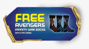 Free* Avengers Infinity War Socks With 2 Pin Codes - Picture Frame
