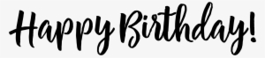 Happy Birthday Font Png - Transparent Happy Birthday Png