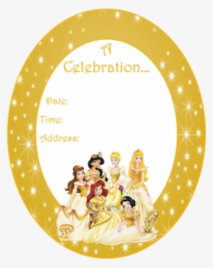 Disney Princess In Gold Toppers Or Free Printables - Cartoon Disney Princesses