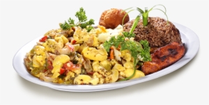 Contact Us - Plate Of Jamaican Food Png