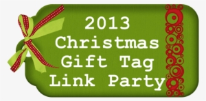 2013 Christmas Gift Tag Lin - Green Christmas Gift Tag Png
