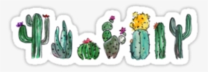 "watercolor Cactuses" Stickers By Jana95s - Bag