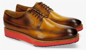 Derby Shoes Chris 1 Yellow Shade Brown Micro Mattone - Herren Derby Schuhe Derbies Monks Oder Budapester Von