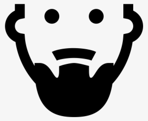 The Icon Is The Hairless Face Of A Cartoon Man - Chin Beard Symbol Png