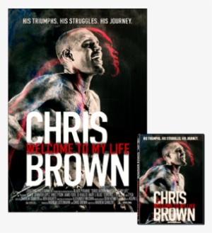 Dvd - Poster Combo - Welcome To My Life Chris Brown Dvd Cover