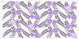 Symmetry Purple Leaf Lavender - Clip Art