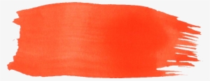 Free Download - Orange Watercolor Brush Stroke