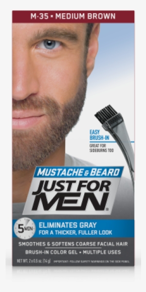 Just For Men Mustache And Beard Brush-in Color Gel,
