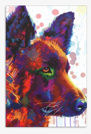 German Shepher Canvas A94 - Red Fox