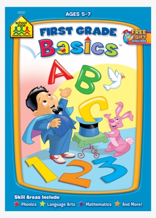 School Zone - First Grade Basics Workbook - 32 Pages
