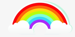 Rainbow Cloud Png Svg Library Library - Circle