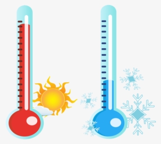 Hot And Cold Thermometer - Hot And Cold Png