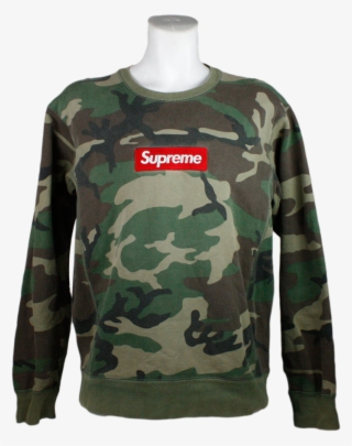 Box Logo Camo Crewneck