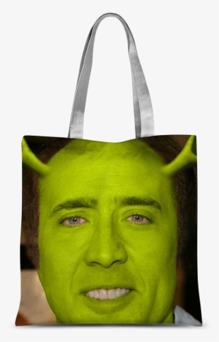 Nicolas Cage As Shrek ﻿classic Sublimation Tote Bag