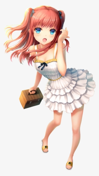 Png Transparent 2d Girl Kawaii Cute Girls Anime Anime - Anime Girls In Sandals
