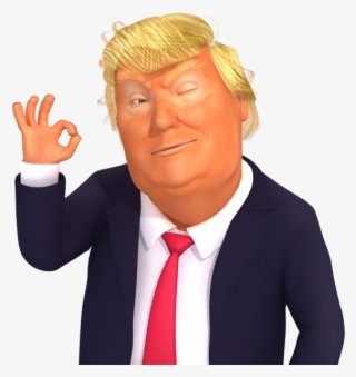 #trumpstickers Okey Trump 3d Caricature Emoji - Caricature