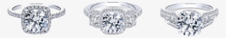 Service - 18k White Gold 1/2 Ct Tw Halo Engagement Ring Mounting,