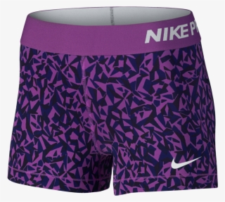 Nike Women's Pro Cool Facet 3" Shorts Cosmic Purple - Nike Pro Cool Facet 3 S