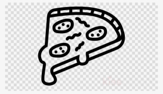 Pizza Cartoon Black And White Png Clipart Pizza Italian - Pizza