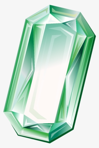 Cartoon Green Geometric Diamond Element - Diamond