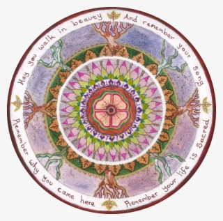 "remember Your Song" Mandala Sticker Yoga Art, Sacred - Circle