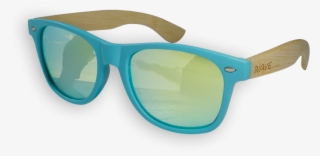 Wave Hawaii Bamboo Sunglasses Twister - Wave Hawaii Bamboo Sunglasses Twister - Mirrored -