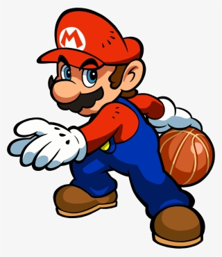 Super Mario Clipart Mario And Luigi - Mario Hoops 3 On 3 Mario