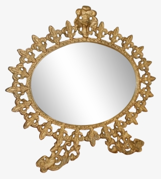 Vintage Standing Gilt Vanity Mirror Chairish - Mirror