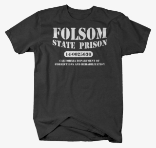 Folsom State Prison Inmate Johnny Cash Tshirt