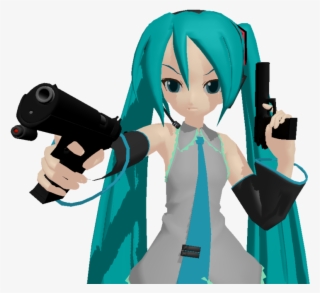 1 - Hatsune Miku With A Gun