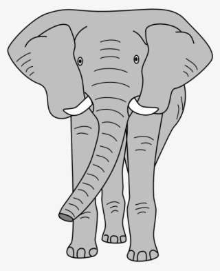 Elephant - Elephant Clipart Big Tusk