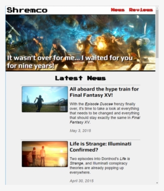 "shremco" Video Game News/reviews
