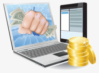 Computer Fist Of Money
