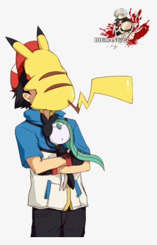 Ash And Pikachu Pokemon Render Png By Bigbang27-d74zckx - Pokemon Ash X Meloetta