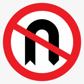 Uk Traffic Sign - No U Turn Sign Png