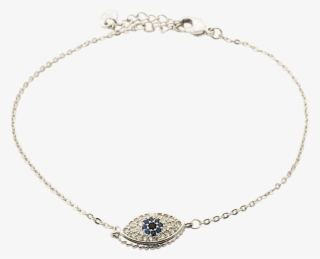 Evil Eye Pendant Chain Bracelet - Chain
