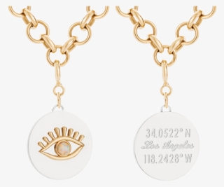 Opal Evil Eye Pendant - Jewellery